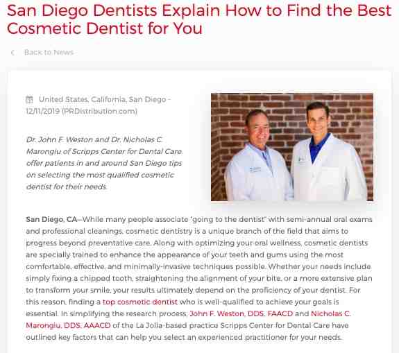 Dentist College Area San Diego California